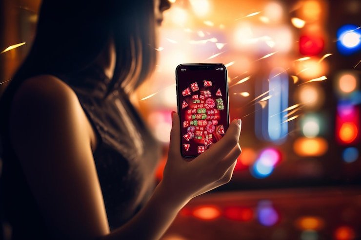Layar Speed Blackjack mobile dengan timer keputusan, kartu pemain dan dealer, dan tombol aksi